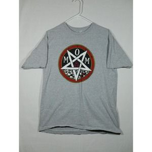 Allstyle Satan Mom Pentagram Gray T-shirt Size Large